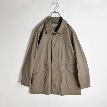 21SS MARGARET HOWELL 코튼 포플린 블루종 카키 S