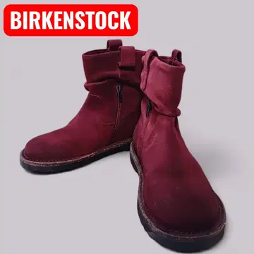 [ 새상품급 ] BIRKENSTOCK 스웨이드 숏부츠 보르도 23.0cm