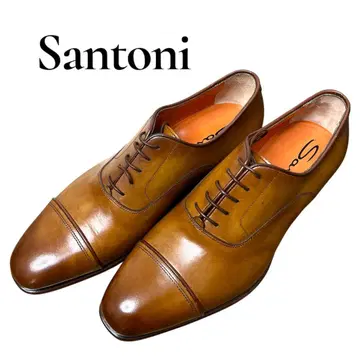 새상품급 Santoni (산토니) 스트레이트 팁 가죽 신발