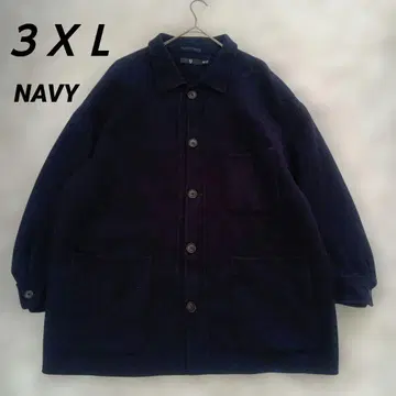 유니클로 +J 울 블렌드 오버사이즈 셔츠 자켓 3XL 네이비