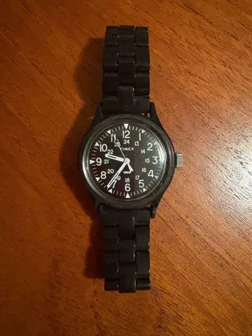 Timex 블랙 아날로그 시계