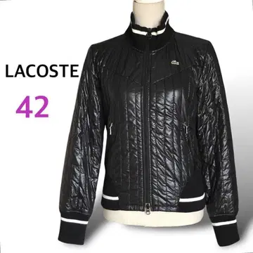 LACOSTE 라코스테 충전솜 퀼팅 블루종 자켓 블랙 L