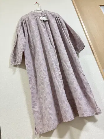 삼밸리 올 패턴 롱 셔츠 원피스 긴팔 M