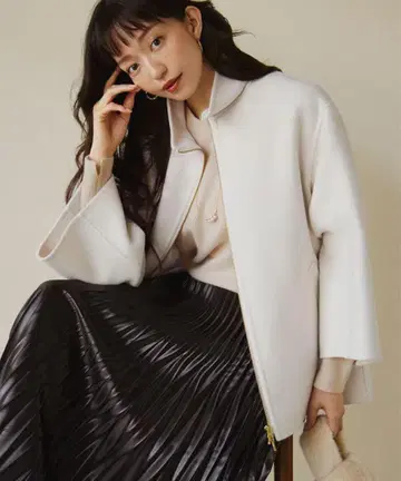[ 23구 ] 울 리버 스탠드 카라 코트