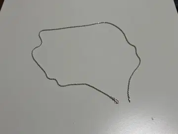 실버 체인 목걸이 약 55cm