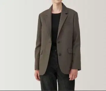 무인양품 기모 테일러드 자켓 브라운