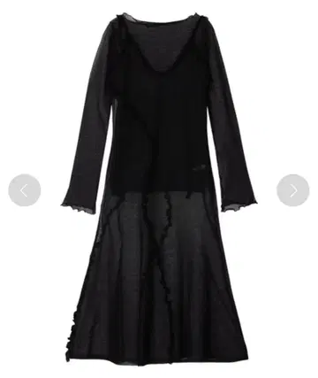 Ameri 2PIECE SHEER LONG KNIT TOP