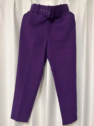 ZARA 퍼플 벨트 슬랙스