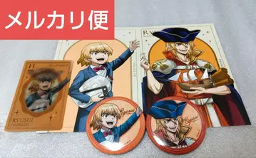 Dr.STONE 나나미 류스이 로프트 캔뱃지 렌티큘러 카드 특전 엽서