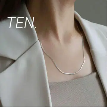 TEN. 스네이크 목걸이 SV 50cm