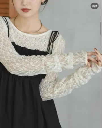 Hinari 레이스 절개 디자인 상의