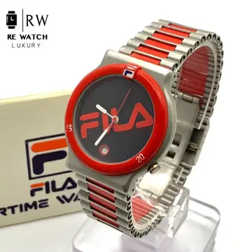 6-6004 FILA TO3 아날로그 스포츠 워치 레드/블랙