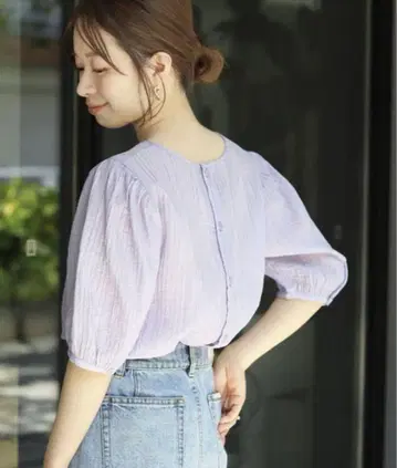 거의 새상품 SLOBE IENA 워셔블 와셔 블라우스