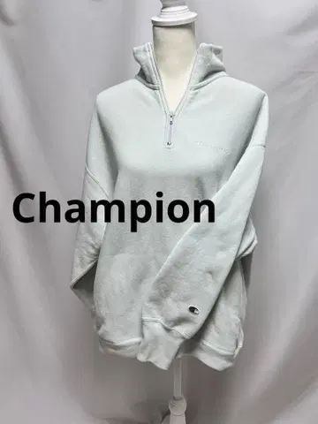 Champion 하프 지퍼 맨투맨 라이트 그레이