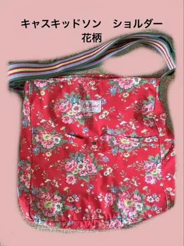 캐스키드슨 숄더백 가방 Cath Kidston 빨간색 꽃무늬