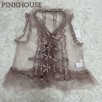 새상품급 핑크하우스 튤 베스트 핑크 인기 색상 프리 사이즈