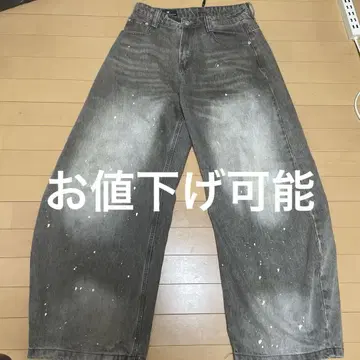 [ 당일 발송 ] 와이드 팬츠 데님