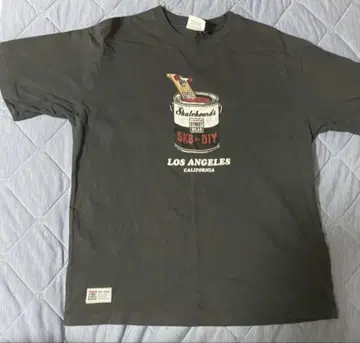 LOS ANGELES 프린트 T셔츠 그레이