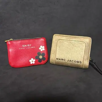 MARC JACOBS 지갑 & 코인 케이스 세트 약간의 미품