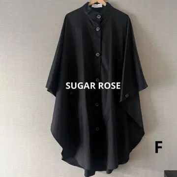 SUGAR ROSE 슈가 로즈 판초 코트 블랙 FREE