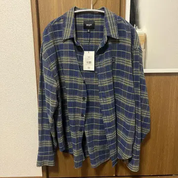 HUF 체크 셔츠 MEGABLAST PLAID LS SHIRT M