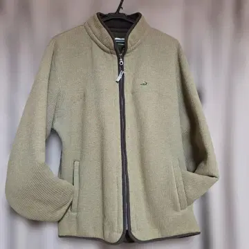 베이지 플리스 안감 집업 자켓