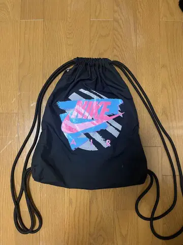 NIKE 블랙 드로우 스트링 백