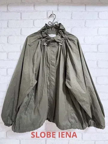 417 EDIFICE / SLOBE IENA 프릴넥 개더 블루종