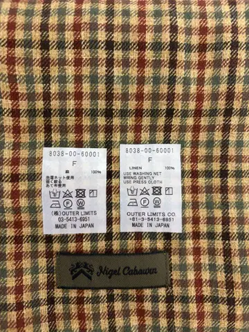 Nigel Cabourn 나이젤카본 체크 무늬 스톨