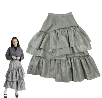 FURFUR 랜덤 티어드 프릴 스커트