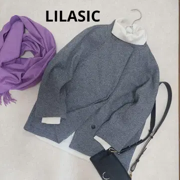 택 포함 새상품 LILASIC 리라시크 카르제 컷 멜톤 숏코트