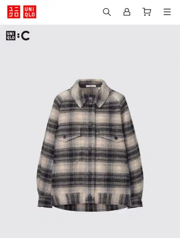 새상품급 유니클로 C UNIQLO:C 오버 사이즈 자켓 여성용 S
