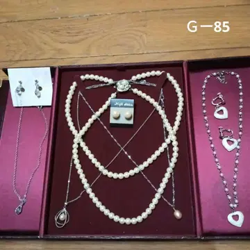 유품 정리 생전 정리 펄 액세서리 묶음 판매 목걸이, 귀찌, 귀걸이