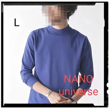 NANO universe [새상품급] 포 패널 모크넥 롱 슬리브 T셔츠