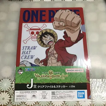ONE PIECE 클리어 파일 & 스티커 세트