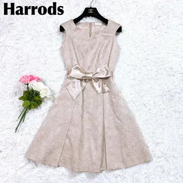 [ 새상품급 ] Harrods A라인 개더 플리츠 슬리브리스 원피스 M