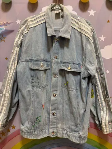 adidas x FIORUCCI 콜라보 데님 자켓