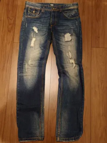 돌체앤가바나 데미지 가공 스트레이트 데님