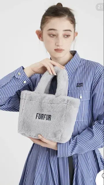 [ 새상품급 ] FURFUR 에코 퍼 토트백