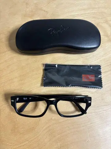 레이밴 블랙 안경 프레임(렌즈 없음)