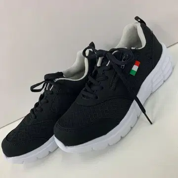 새상품 남성용 24.5cm 트리콜로르 끈 척 스니커즈 블랙 2161
