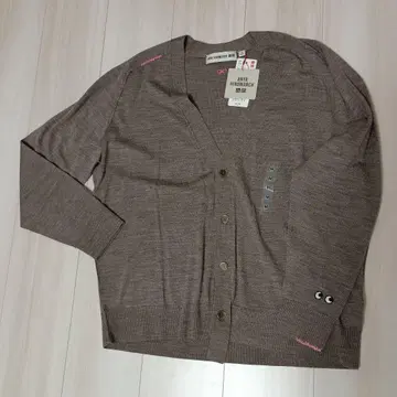 ANYA HINDMARCH 브라운 가디건 M UNIQLO