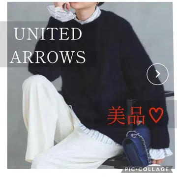 24AW 유나이티드 애로우즈 폭스 캐시미어 크루넥 니트