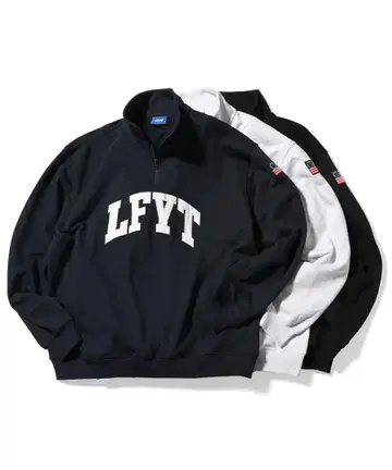 LFYT 하프 지퍼 맨투맨 블랙