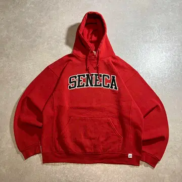 00s RUSSEL 러셀 애슬레틱 후드티 빨간색 x 블랙 맨투맨