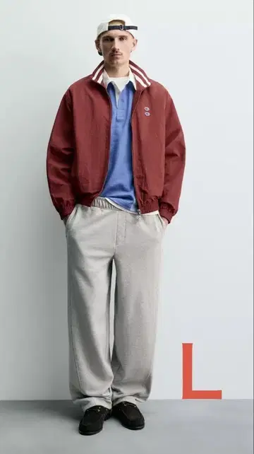 ZARA x CHAMPION 와이드 핏 조거 팬츠
