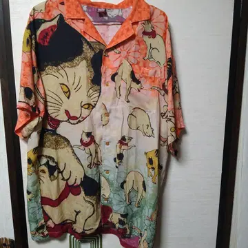 와모노야 카야 고양이 우타가와 쿠니요시 반팔 셔츠