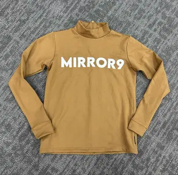MIRROR9 하이넥 브라운 셔츠