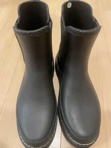 HUNTER 블랙 숏부츠 레인부츠