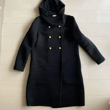 EPOCA 후드 부착 코트 40 사이즈